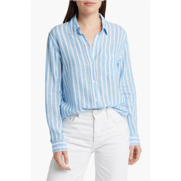 Rails Arlo Classic Button Down Shirt- Rue Stripe